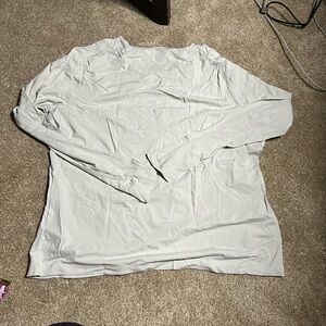 Women's Crew Neck Long Sleeve Rash Guard UPF 50 Swim Tee, XL